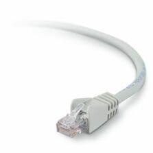12 ft Category 6 Network Cable for Network Device - First End: 1 x RJ-45 Network - Male - Second End: 1 x RJ-45 Network - Male - Patch Cable - Gold Plated Connector - Gray - 1 Each