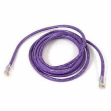 2 ft Category 6 Network Cable - First End: 1 x RJ-45 - Male - Second End: 1 x RJ-45 - Male - Patch Cable - Purple - 1 Each