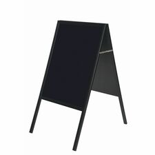 Wet-Erase Sign Board, 2-Sided, 23-3/4"x30"x45-1/2", BK