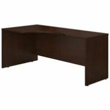 Corner Desk Shell, Left-Handed, 72"x36"x29.84", Mocha Cherry