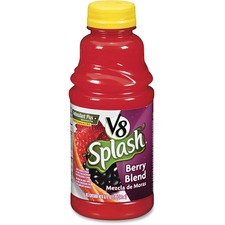 V8 Splash Juice Drinks, 16oz, 12/CT, Berry Blend