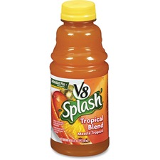 V8 Splash Juice Drinks, 16oz, 12/CT, Tropical Blend