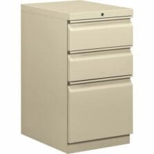 Mobile Ped, Box/Box/File, R Pull, 15"x19-7/8"x28", Putty