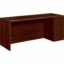 Right Pedestal Credenza, File/File, 72"x24"x29-1/2", MY