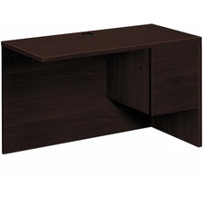 Right Return, f/Left ped.desk, 48"x24"x29-1/2", Mahogany