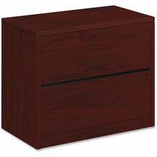 Lateral File, 2-Drawer, 36"x20"x29-1/2", Mahogany