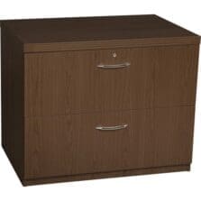 Lateral File, Freestanding, 2 File Drawers, 36"x24"x29.5", Mocha