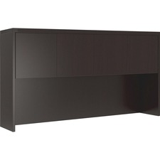 Hutch, w/Wood Doors, 72"x15"x39.125", Mocha