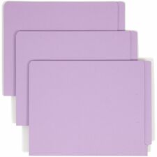 Color Fastener Folder, 3/4" Exp, Letter, 50/BX, Lavender