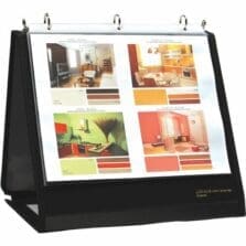 Ring Binder Easel, 1-1/2" Cap, Horizontal, 11"x8-1/2", Black