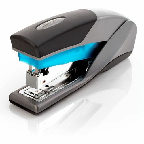 OPTIMA 25 REDUCED EFFORT STAPLER, 25-SHEET CAPACITY, SLATE GRAY/BLUE