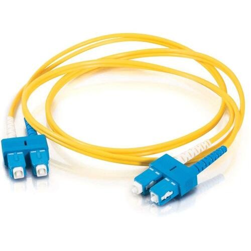 13.12 ft Fiber Optic Network Cable - First End: 2 x LC Network - Second End: 2 x SC Network - Patch Cable - Yellow - 1 Each
