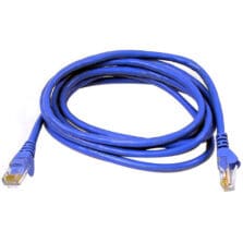 25 ft Category 6 Network Cable for Network Device - First End: 1 x RJ-45 Network - Male - Second End: 1 x RJ-45 Network - Male - Patch Cable - Gold Plated Connector - Blue - 1 Each