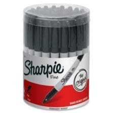 Permanent Markers, Fine Point, 36/DS, black