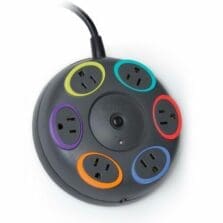 Surge Protector, 330 Volt, 16' Cord, 6 Outlet, 1500 Joules, GY/MI