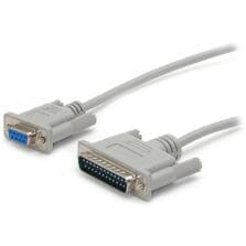 10FT CROSS WIRED SERIAL/NULL MODEM CABLE DB9F TO DB25M