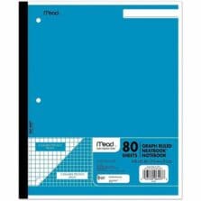 Wireless Notebook, 1-Sub, Quad Rule, 11"x8-1/2", 80 Shts, WE