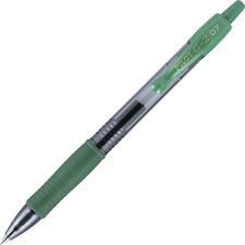 Gel Pen, Retractable/Refillable, Fine Point, Green