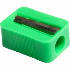 Single Sharpener, w/ Steel Blade, Plastic, 1-1/8" L, Assorted