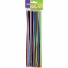 Chenille Stems, 4mmx12", 100/PK, Assorted