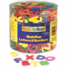 Wonderfoam Letters/Numbers, Approx. 1500/ST, Assorted