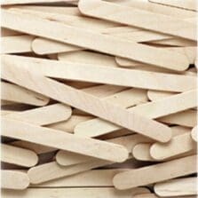 Craft Sticks, Wood, 2mm, 4-1/2"x3/8", 1000/BX, Natural
