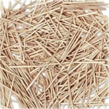 Toothpicks, Flat, Wood, 2-1/4", 2500/BX, Natural