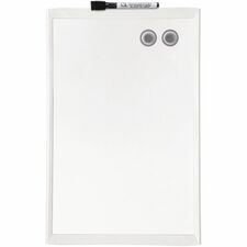 Whiteboard, Magnetic, 11"x17", Assorted Frame Color