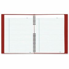 Wirebound Notebook, 100 Shts, College Rule, 8-1/2"x11", RD