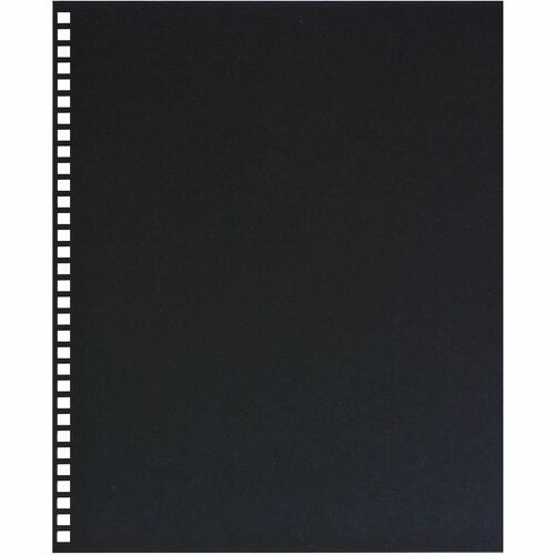 ProClick Pre-Punched Presentation Covers, Paper, Square Corners, 11 x 8.5, Black, 25/Pack