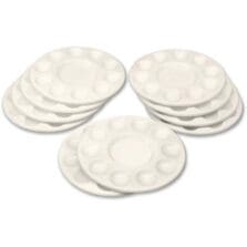 Paint Trays, 10 Round Paint Wells, 10/PK, White