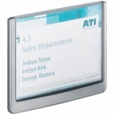 Click Sign Holder, 4-1/8"x5-7/8"x1/2", Black
