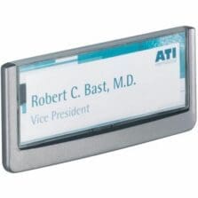 Click Sign Holder, 2-1/8"x5-7/8"x1/2", Black