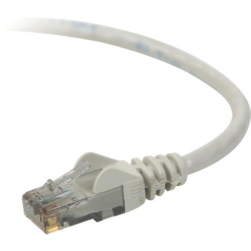 10 ft Category 6 Network Cable - First End: 1 x RJ-45 Network - Male - Second End: 1 x RJ-45 Network - Male - Patch Cable - Gray - 1 Each - TAA Compliant