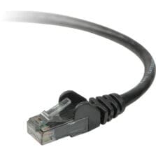 10 ft Category 5e Network Cable - First End: 1 x RJ-45 Network - Male - Second End: 1 x RJ-45 Network - Male - Patch Cable - Black - 1 Each - TAA Compliant