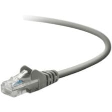 10 ft Category 5e Network Cable - First End: 1 x RJ-45 Network - Male - Second End: 1 x RJ-45 Network - Male - Patch Cable - Gray - 1 Each - TAA Compliant