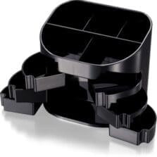 Double Supply Organizer, 11 Cmprtmnt, 6-1/2"x4-3/4"x5-3/4", BK