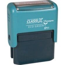Self-Inking Message Stamp, 1-4 Lines, 1/2"x1-1/2", 21 Char, BK