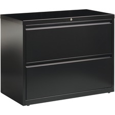 Lateral File, 2-Drawer, 36"x18-5/8"x28", Black