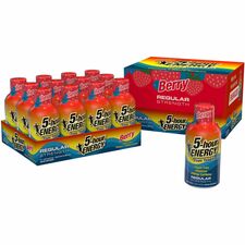 Five Hour Energy Drink, 2 oz., 12/PK, Berry Flavored