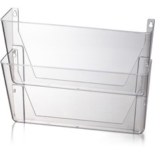 Wall Files, Letter, 13"x4-1/8"x10-5/8", 2/BX, Clear