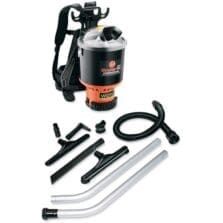 Shoulder Backpack Vacuum, 8.5 Amp Motor, 48' Cord, Black/Red