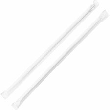 Straws, Individually Wrapped, 7-3/4", 500/BX, Translucent