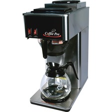 2-Burner Coffeemaker, 2 Decanters, 10"x12"x22", Stainless ST