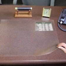 Desk Protector, 19"x24", Clear