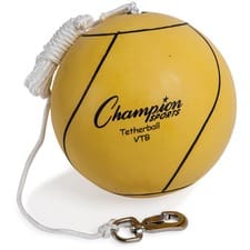 Tether Ball, Rubber/Nylon, Yellow