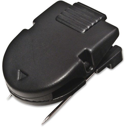 Wall Clips for Fabric Panels, 40 Sheet Capacity, Black, 20/Box