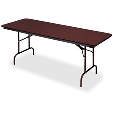 Wood Folding Tables, 30"x96", Mahogany