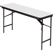 Folding Table, Wood, 18"x60", Gray
