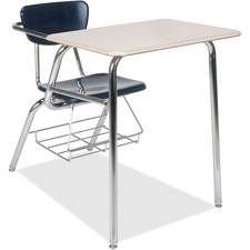 Chair Desk, Rectangle Top, Bookrack, 29-5/8"x23"x36", 2/CT, BE
